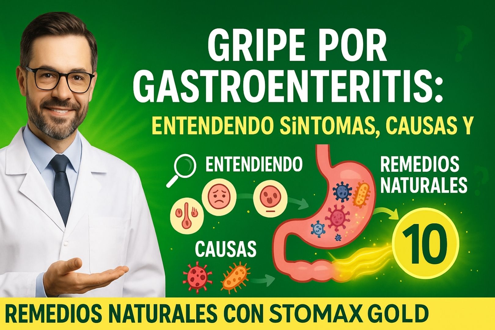 Gripe por Gastroenteritis: Entendiendo Síntomas, Causas y Remedios Naturales con Stomax Gold